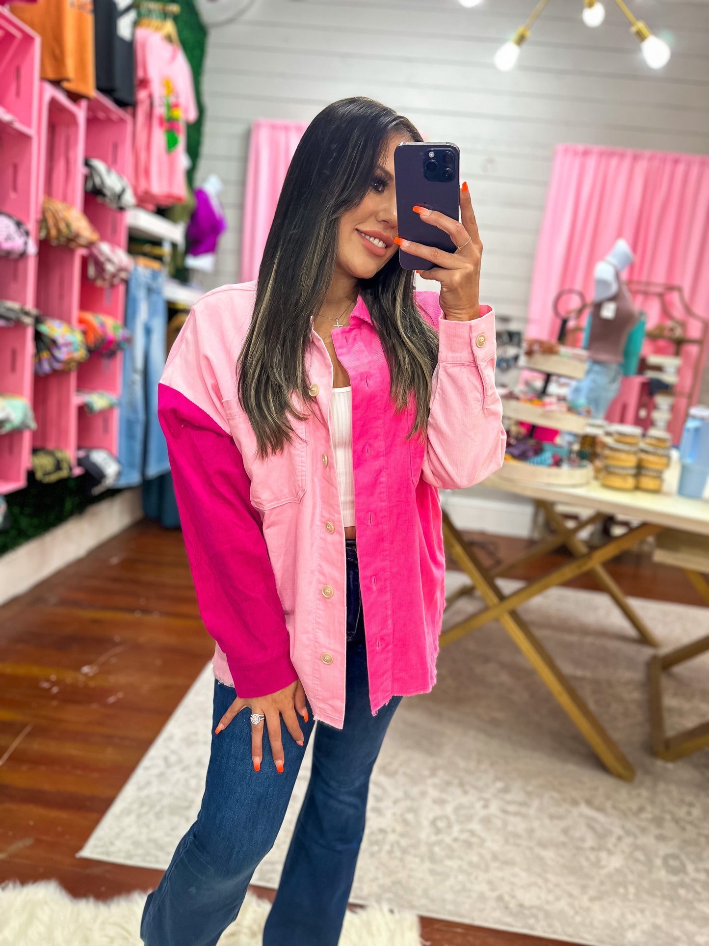 ALREADY OBSESSED PINK SHACKET