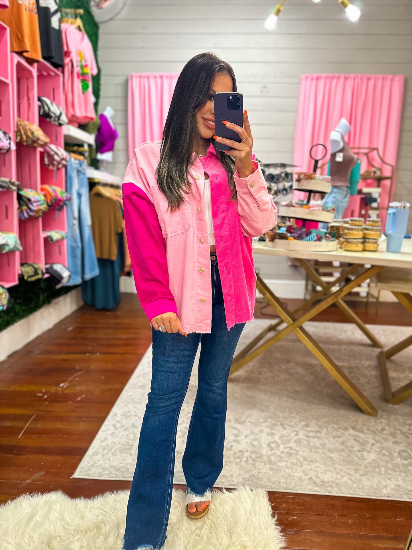 ALREADY OBSESSED PINK SHACKET