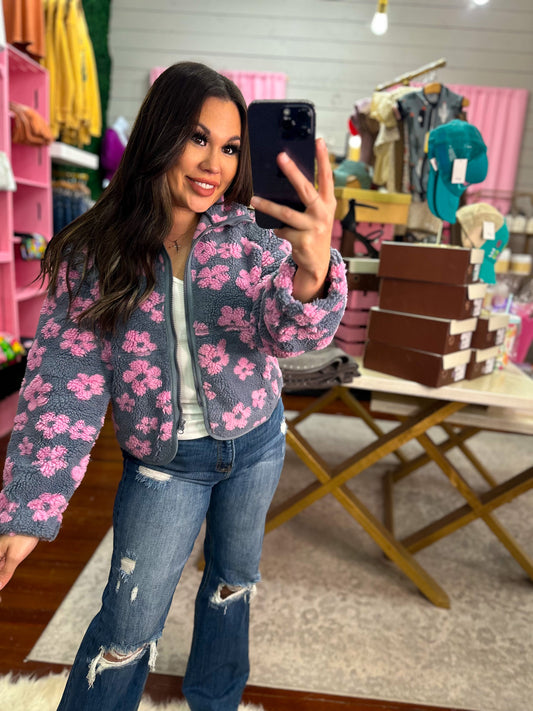 PRETTY IN PINK FLORAL JACKET