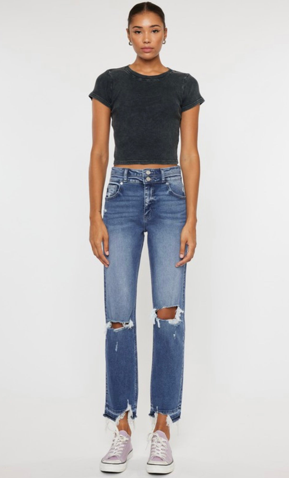 HIGH RISE STRETCH JEANS - KC8730